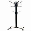Metal Coat Jacket Purse Rack, Black view 1