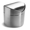 Estilo Mini Countertop Trash Can | Brushed Stainless Steel, Swing Top Lid Trash Bin, Silver 1.5 L / 0.40 Gallon | Kitchen Countertop, Bedroom, Bathroom, Home Office, Desktop, Table Top Trash Can view 2
