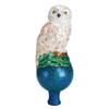 Old World Christmas Snowy Owl Tree Top Glass Blown Ornament for Christmas Tree, Handcrafted Holiday Decoration, Tree Topper Collection view 1