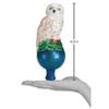 Old World Christmas Snowy Owl Tree Top Glass Blown Ornament for Christmas Tree, Handcrafted Holiday Decoration, Tree Topper Collection view 2