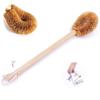Updated Modern Version Toilet Bowl Brush, Natural Coconut Fiber Brush Head and Beechwood Handle for Bathroom Toilet - Sturdy, Deep Cleaning, Eco-Friendly, Toilet Cleaning Brush with Hanging Hook view 1