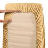 Nestl Split King Sheet Set - 1800 Ultra-Soft Microfiber Bed Sheets - Double Brushed - Deep Pockets - Easy Fit - 5 Piece Set - Bed Sheets & Pillowcases (Split King Size, Camel Gold) view 4