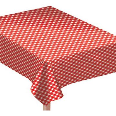 Amscan Gingham Party Table Cover, 52" x 90", 1 piece