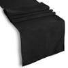 BROWARD LINENS Tablecloth Runner Polyester 13 X 72 Inch Black view 1