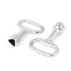 uxcell 2Pcs Metal Triangle Socket Spanner Key for 14x8x2mm Triangular Panel Lock view 1