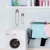 Collections-Etc Large Hanging Metal Safety Pins Laundry Room Wall Home Decoration - Set of 2 , Rustic view 3