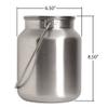 Lindy's Stainless Steel Seamless 1-Gallon Milk Jug, Milk Can, Milk Pail, Anti-Leak Liquid Storage Container with Tight Lid and Long Swivel Handle view 3