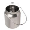 Lindy's Stainless Steel Seamless 1-Gallon Milk Jug, Milk Can, Milk Pail, Anti-Leak Liquid Storage Container with Tight Lid and Long Swivel Handle view 4