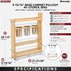 Rev-A-Shelf 5" Pull Out Storage Organizer for Base Kitchen w/ Soft-Close, Sliding Shelves for Utilities, Utensils or Spices, 448UT-BCSC-5C view 3
