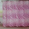 Luxury Home Zebra Peva Shower Curtain, Pink view 1