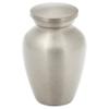 Classic Pewter Keepsake Cremation Urn for Ashes, Brass, Gray Silver Urn, Keepsake Sized Cremation Urn, 2.75 Inches High view 1