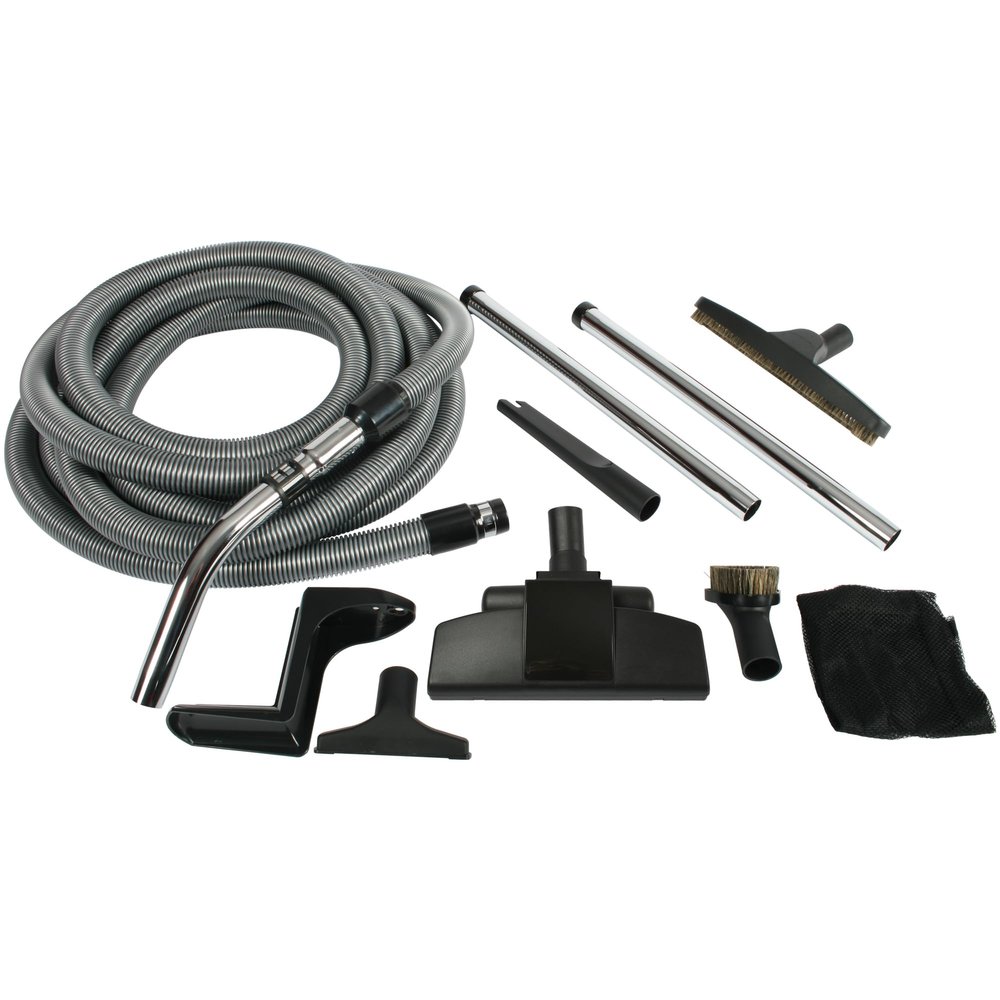 Cen-Tec Systems 91431 Complete Central Vacuum Accessory Kit with Metal Wands,Black