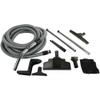 Cen-Tec Systems 91431 Complete Central Vacuum Accessory Kit with Metal Wands,Black view 1