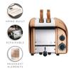 Dualit Classic 2 Slice NewGen Toaster - Stainless Steel - Hand Built in the UK - Replaceable ProHeat elements - Defrost Bread - Mechanical Timer - Copper Classic Toaster view 3