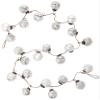 Creative Co-Op Embossed Antique Silver Mercury Glass Ornamental Garland (XC5496) view 1