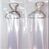 48" Heavy Duty Clear Acrylic Drapery Baton Curtain Wands 1/2" Thick with Stainless Steel Snap Hooks (2-Pack) view 2