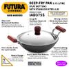 Hawkins Futura Hard Anodised Deep-Fry Pan 3.75 L, 30 cm, 4.06 mm with SS Lid and Induction Compatible Base (Black) view 2