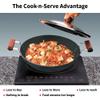 Hawkins Futura Hard Anodised Deep-Fry Pan 3.75 L, 30 cm, 4.06 mm with SS Lid and Induction Compatible Base (Black) view 4