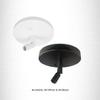 ELCO Lighting EP905B EP905 Sloped Ceiling Pendant Adapter,Black view 3