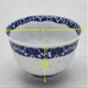 10 Pcs Fine Porcelain Blue and White Rice Pattern Bowls, Cereal Bowls, Rice Bowls with Free 10 Porcelain Spoons Jingdezhen China view 2