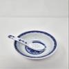 10 Pcs Fine Porcelain Blue and White Rice Pattern Bowls, Cereal Bowls, Rice Bowls with Free 10 Porcelain Spoons Jingdezhen China view 4