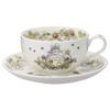 Noritake T97285A/4660-3 My Neighbor Totoro Milk Tea Cup & Saucer, 11.8 fl oz (325 cc), Snake Strawberry Version, Microwave Safe, 1 Guest, Bone China view 2