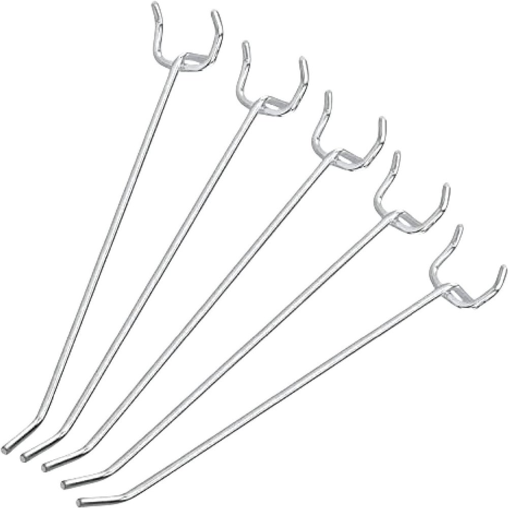 Neiko 53102A 6 Pegboard Hook Organizer Kit, 50 Pack, Hanging Hooks Set for Garage Organization, Great for Wall Hanging and Shelving, Tool Storage, Craft Organizing
