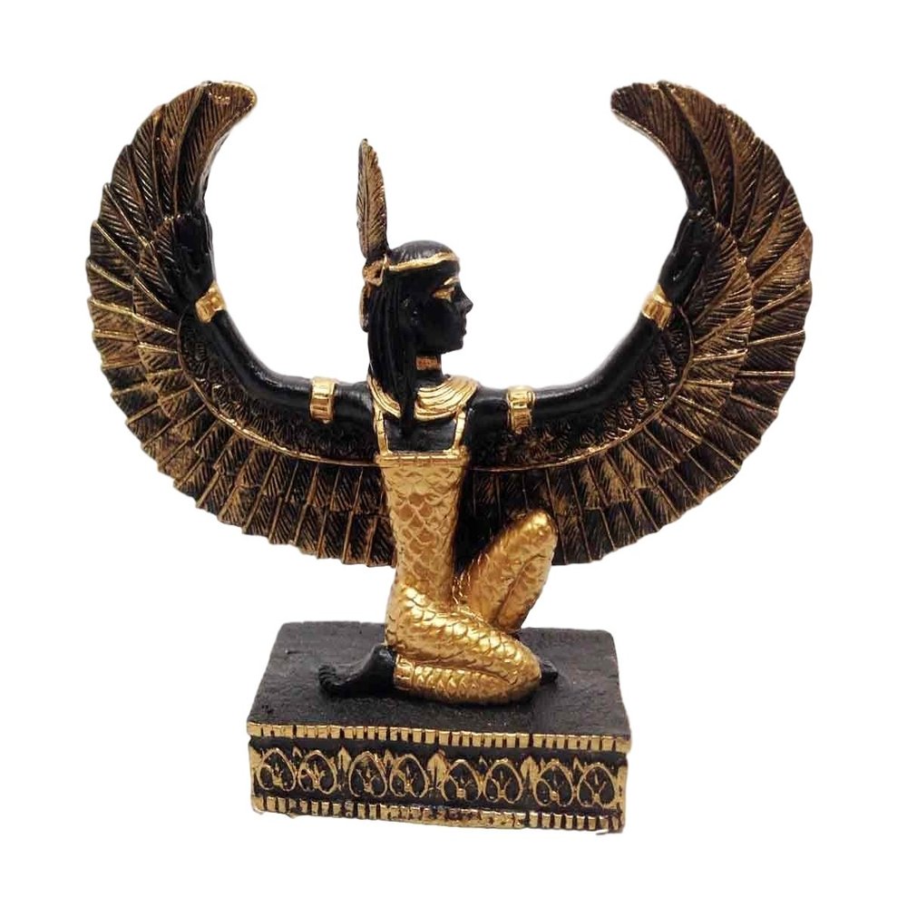 Gifts & Decor Egyptian Egypt Goddess of Justice MAAT Statue Small Doll House Miniature 3"