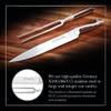 German Forged High Carbon Stainless Steel Carving Knife and Fork Set | Professional Meat Carving Set with Ergonomic Pakkawood Handle view 3