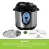 CAREY DPC-9SS Smart Electric Pressure Cooker and Canner, Stainless Steel, 9.5 Qt view 3