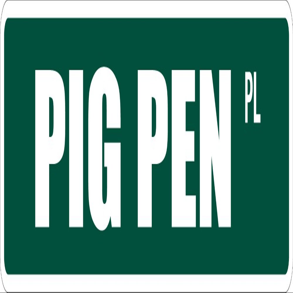 StickerPirate Pig Pen 4" x 18" Novelty Metal Street Sign Aluminum SS 2893