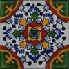 6x6 4 pcs Gerona Talavera Mexican Tile view 1