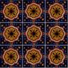 6x6 4 pcs Full Concha Flower Talavera Mexican Tile view 4