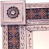 Fine Crafts Imports Medium Silver Granada Tile Mexican Mirror view 3