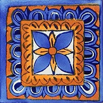40 Mexican Talavera Tiles Hand Painted 6"x6" Stairs Backsplash