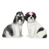 Cute Shih Tzu Puppies Ceramic Magnetic Salt Pepper Shakers Home Kitchen Decor view 1