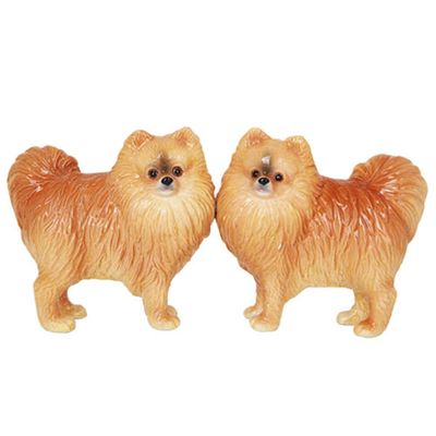 Pacific Giftware Pomeranian Dog Salt and Pepper Shakers Set, Magnetic