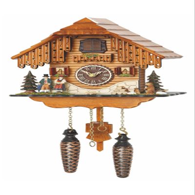 Trenkle Quartz Cuckoo Clock Black forest house with music TU 4206 QM