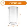Bruntmor Spare Carafe for French Press, 34 oz French Press replacement Glass, Fire hardened Borosilicate Beaker, 34 ounce view 4