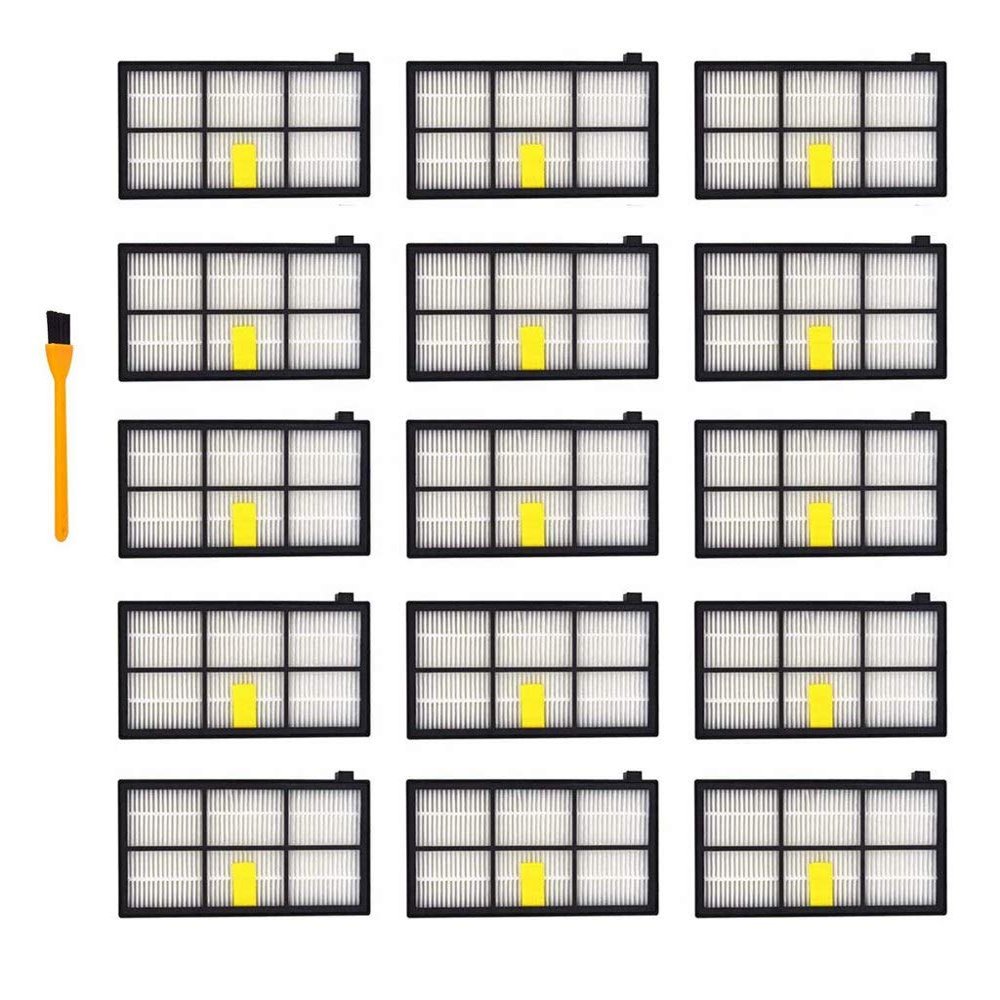 Hongfa Replacement for iRobot Roomba Filters 960 981,15 Packs 800 and 900 Series Hepa Filters for Roomba 960 980 870 880 960 877 871 880 890 891 805 Robotic Vacuum Parts