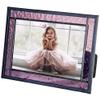 Purple Stained Glass Picture Frame for Home Dcor Office Desk Table Top 4x6 Photo Horizontal Vertical Easel Back Series J Devlin view 1