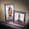 Purple Stained Glass Picture Frame for Home Dcor Office Desk Table Top 4x6 Photo Horizontal Vertical Easel Back Series J Devlin view 4