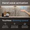 EShine Hand Wave Activated Under Cabinet LED Lighting Kit, Dimmable, 6-Pack 12 in - Touchless Dimming Control, White Under Counter Lights for Kitchen, Garage, Office, Desk - Cool White (6000K) view 2