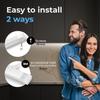 EShine Hand Wave Activated Under Cabinet LED Lighting Kit, Dimmable, 6-Pack 12 in - Touchless Dimming Control, White Under Counter Lights for Kitchen, Garage, Office, Desk - Cool White (6000K) view 4