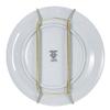 Rocky Mountain Goods Plate Hanger for Wall and Mounting Hardware - Fits Decorative Plates and platters - Heavy Duty Polished Brass - Vinyl Non Scratch Hooks - Includes Wall Mount kit (11" - 18") view 1