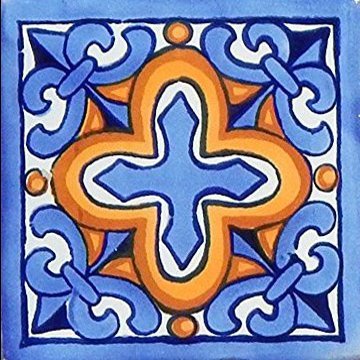 40 Mexican Talavera Tiles Hand Painted 6"x6" Stairs Backsplash