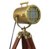 collectiblesBuy Vintage Model Small Searchlight Wooden Antique Tripod Style Lamps LED Spotlights Desktop Lamp Home & Office Decor view 1