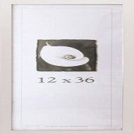 Frame USA Simply Poly Series 12x36 Polystyrene Poster Frame (White)