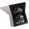 Wind-Up Wooden Music Box with Silver-Plating Movement in,Lilium from Elfen Lied,Black view 1
