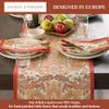 Maison d' Hermine Table Runner 100% Cotton Double Layer Table Runners 108 inches Long for Thanksgiving Christmas Decorations Home Kitchen Dining Party Wedding (Kashmir Paisley, 14.5" x 108") view 2